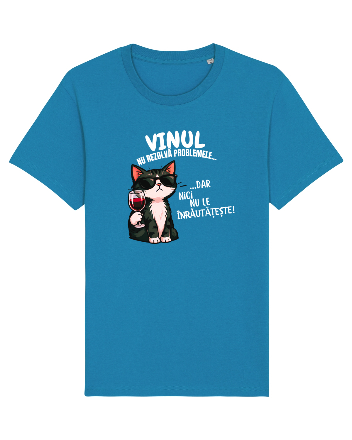 Tricou mânecă scurtă Unisex Rocker Azur