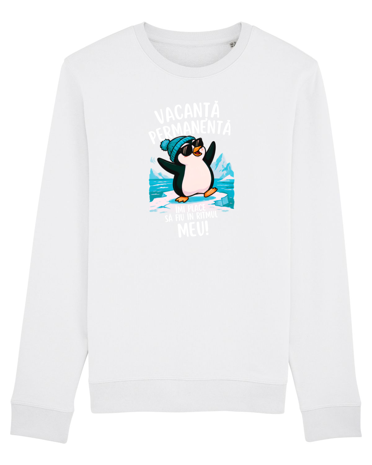 Bluză mânecă lungă Unisex Rise White