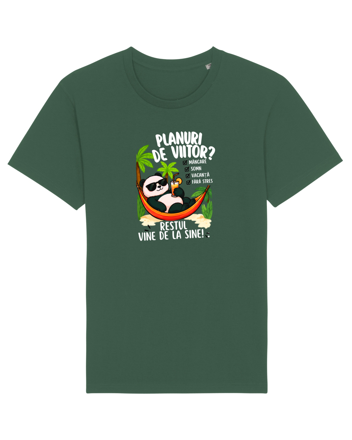 Tricou mânecă scurtă Unisex Rocker Bottle Green