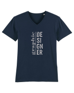 Graphic Designer! Tricou mânecă scurtă guler V Bărbat Presenter
