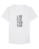 Graphic Designer Tricou mânecă scurtă guler larg Bărbat Skater