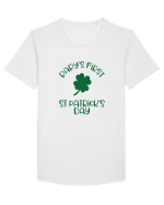 Baby's First St. Patrick's Day Tricou mânecă scurtă guler larg Bărbat Skater