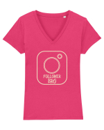 Follower Bro Tricou mânecă scurtă guler V Damă Evoker