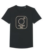 Follower Bro Tricou mânecă scurtă guler larg Bărbat Skater