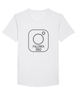 Follower, Bro Tricou mânecă scurtă guler larg Bărbat Skater