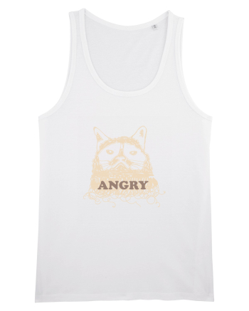 Angry Cat White