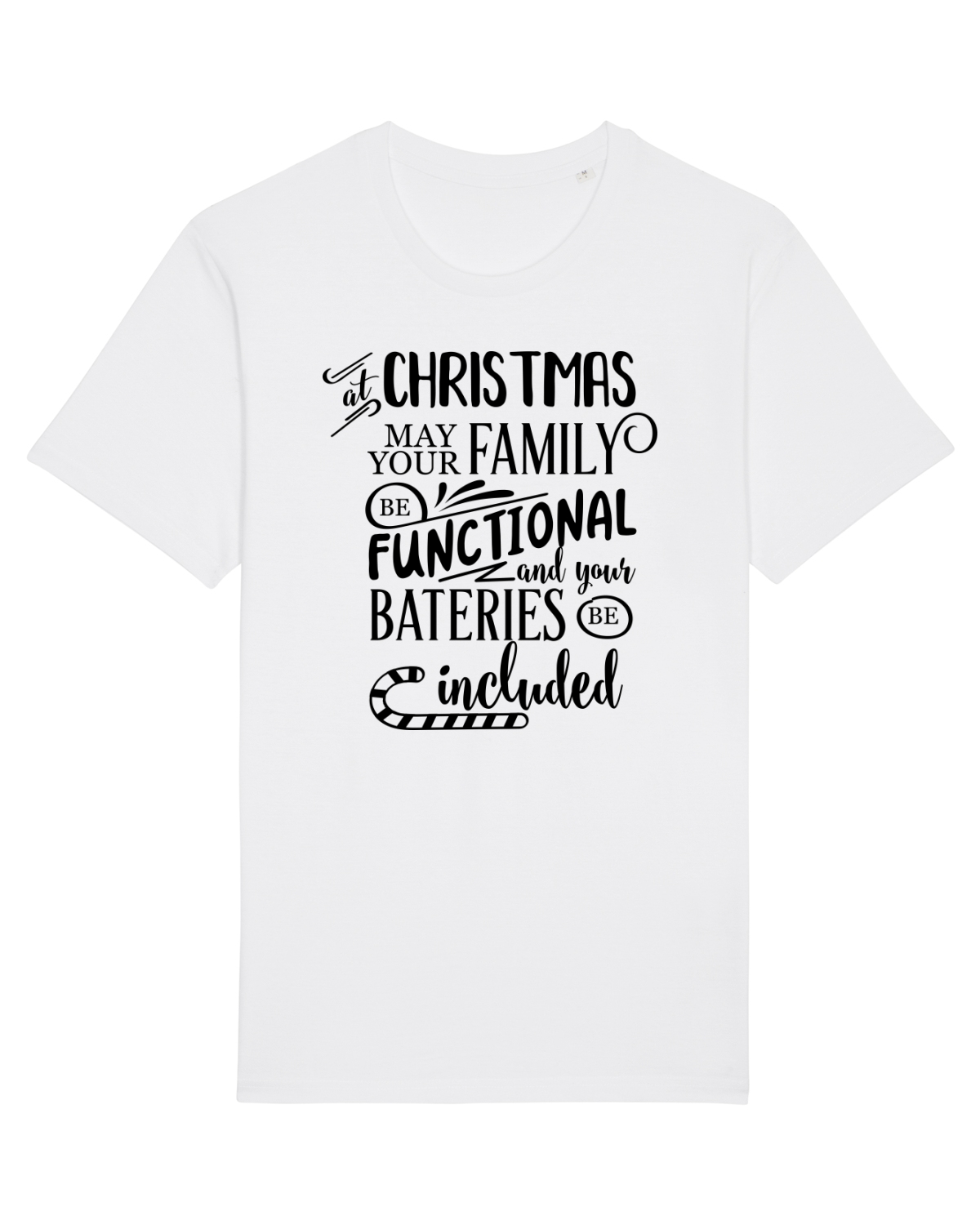 Tricou mânecă scurtă Unisex Rocker White