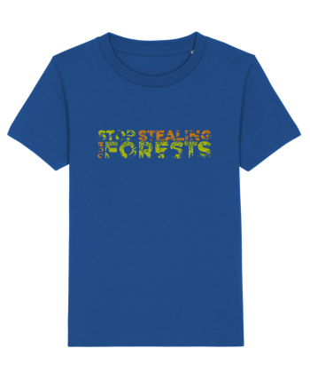 STOP Stealing Our Forests Majorelle Blue
