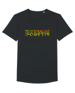 STOP Stealing Our Forests Tricou mânecă scurtă guler larg Bărbat Skater