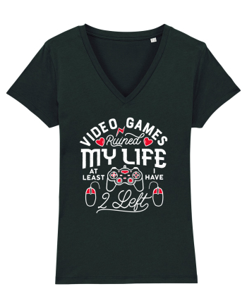 Video Games Ruined My Life Black