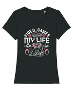 Video Games Ruined My Life Tricou mânecă scurtă guler larg fitted Damă Expresser