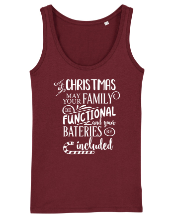 Tricou familist de Crăciun Burgundy