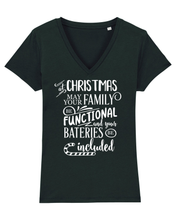 Tricou familist de Crăciun Black