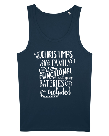Tricou familist de Crăciun Navy