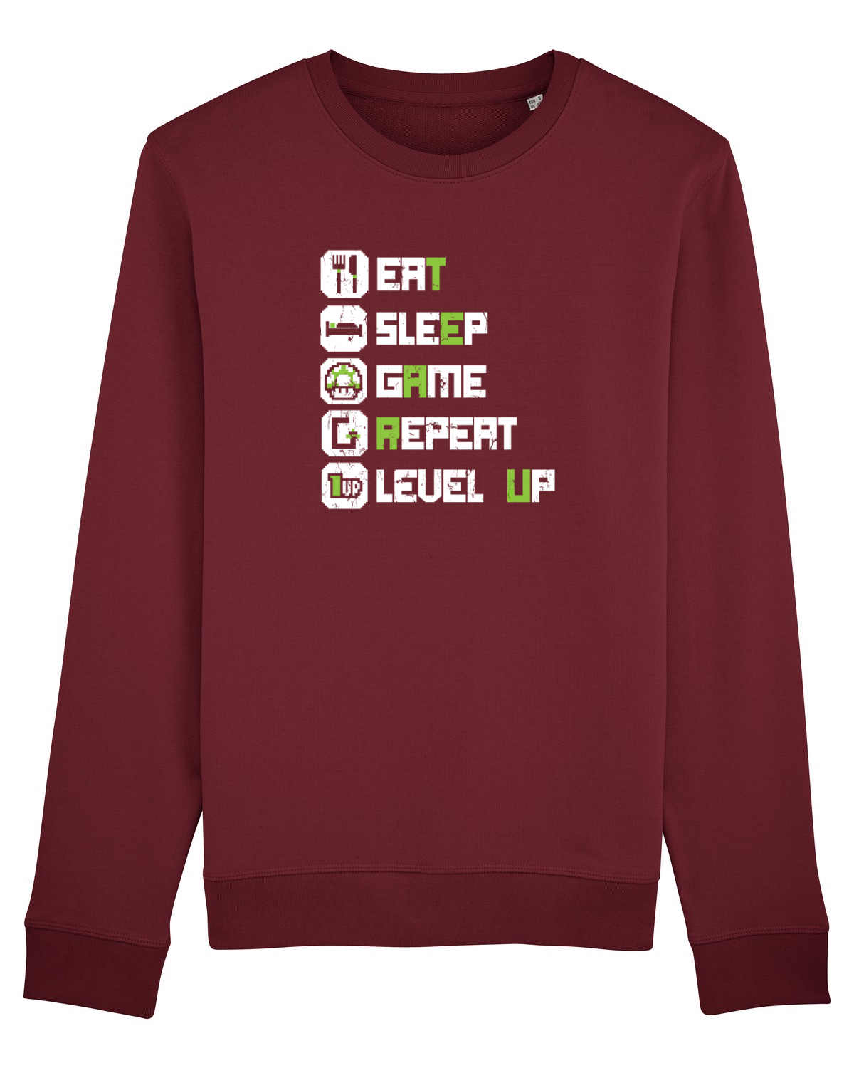 Bluză mânecă lungă Unisex Rise Burgundy