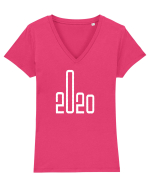 F**K 2020 Tricou mânecă scurtă guler V Damă Evoker