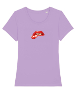 Lips Tricou mânecă scurtă guler larg fitted Damă Expresser