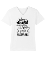 Cadou neșteptat Tricou mânecă scurtă guler V Bărbat Presenter