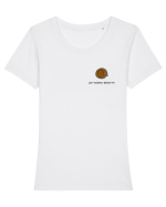 Brew it! Tricou mânecă scurtă guler larg fitted Damă Expresser