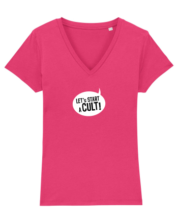 Let's Start a Cult! (white) Raspberry