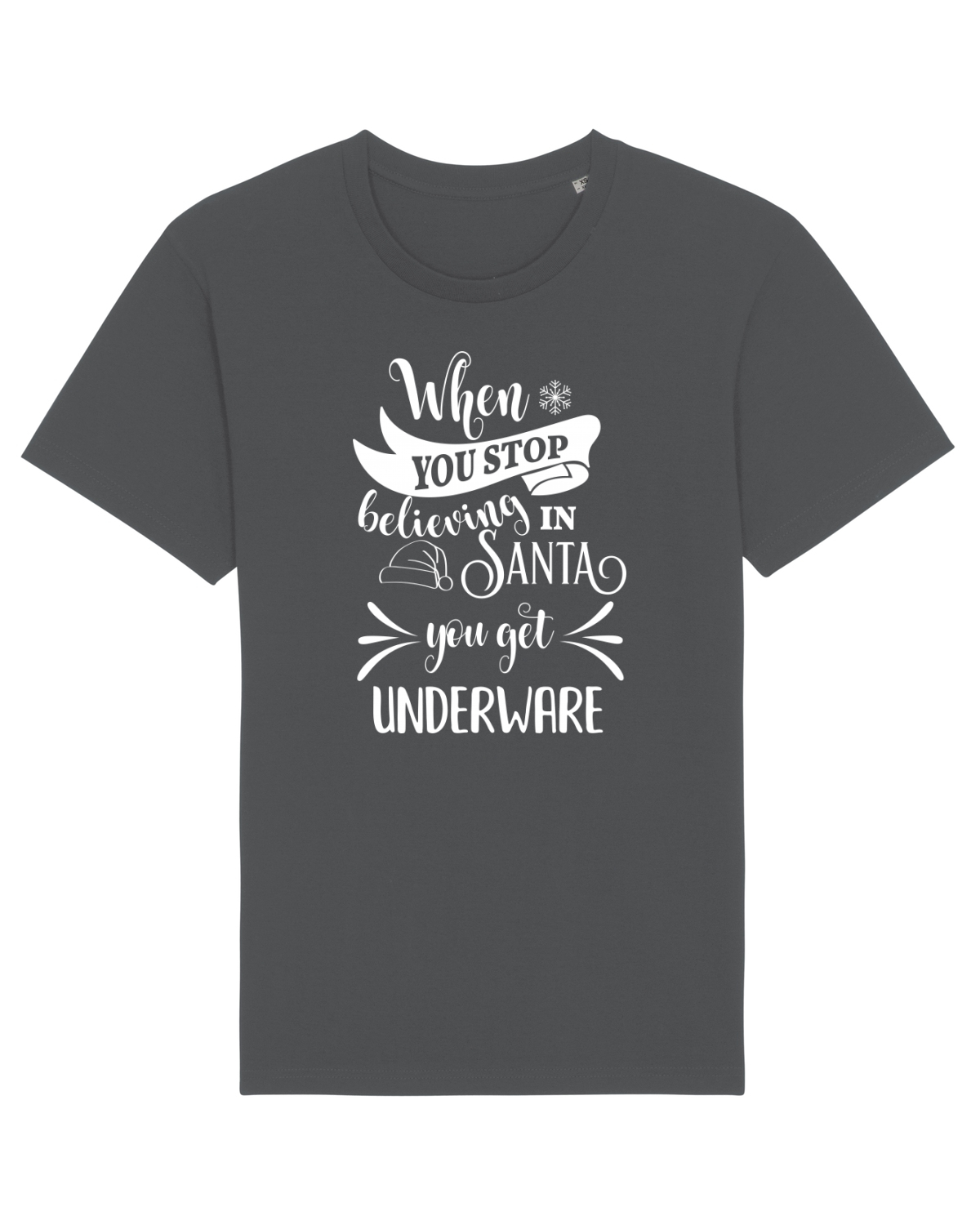 Tricou mânecă scurtă Unisex Rocker Anthracite