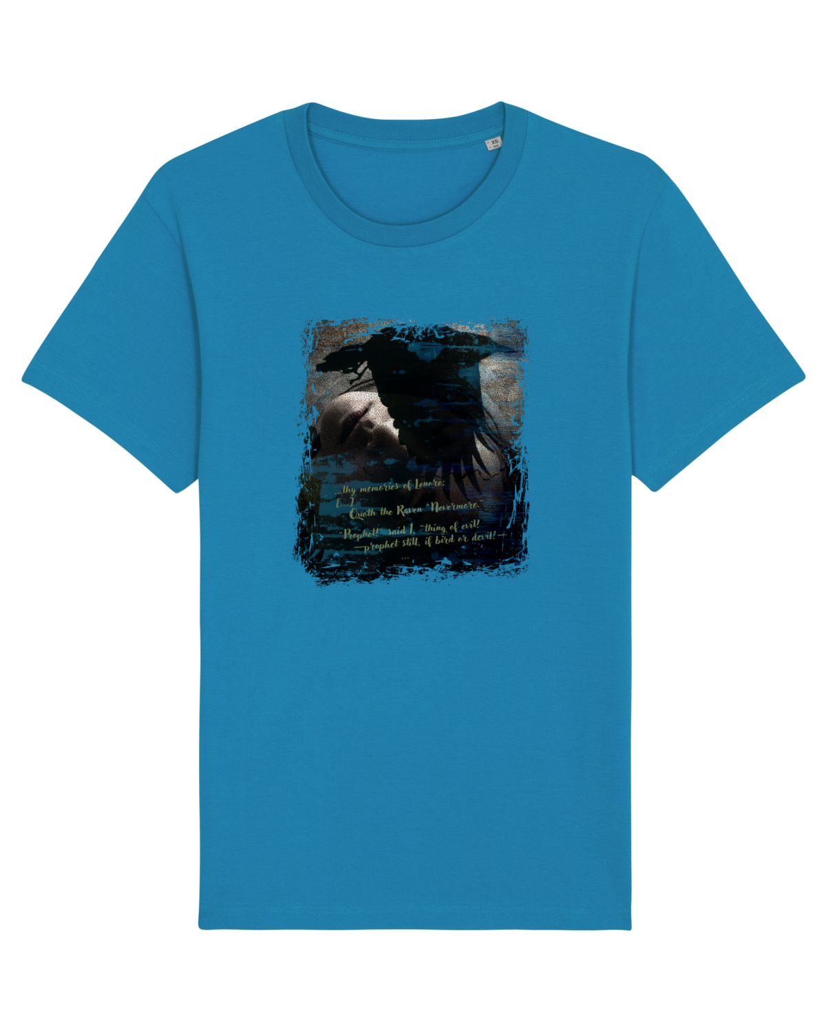Tricou mânecă scurtă Unisex Rocker Azur