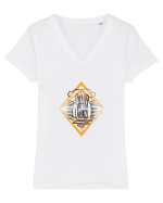 Sharp Sun Tricou mânecă scurtă guler V Damă Evoker