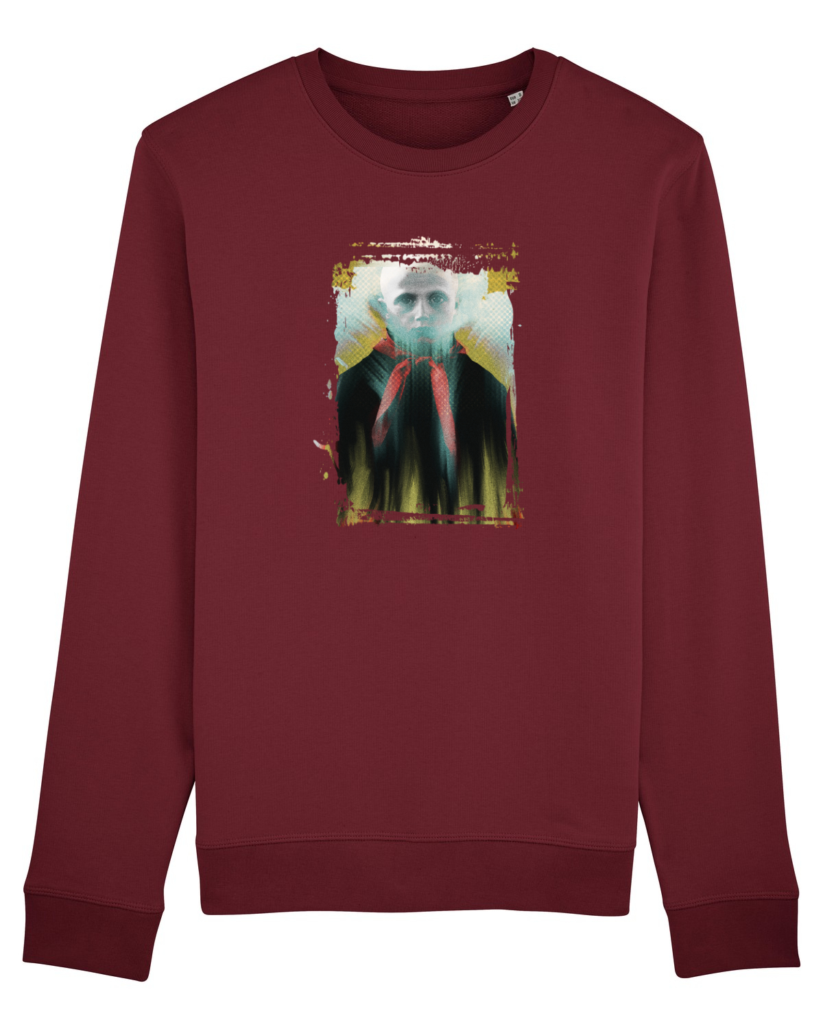 Bluză mânecă lungă Unisex Rise Burgundy