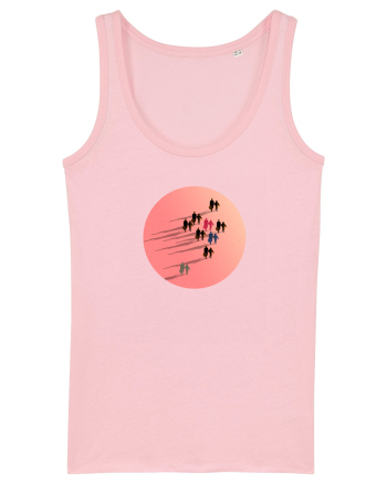 Running parallel to the light Cotton Pink