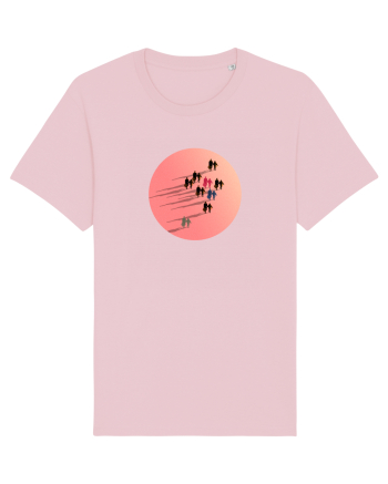 Running parallel to the light Cotton Pink