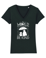 Be Kind Tricou mânecă scurtă guler V Damă Evoker