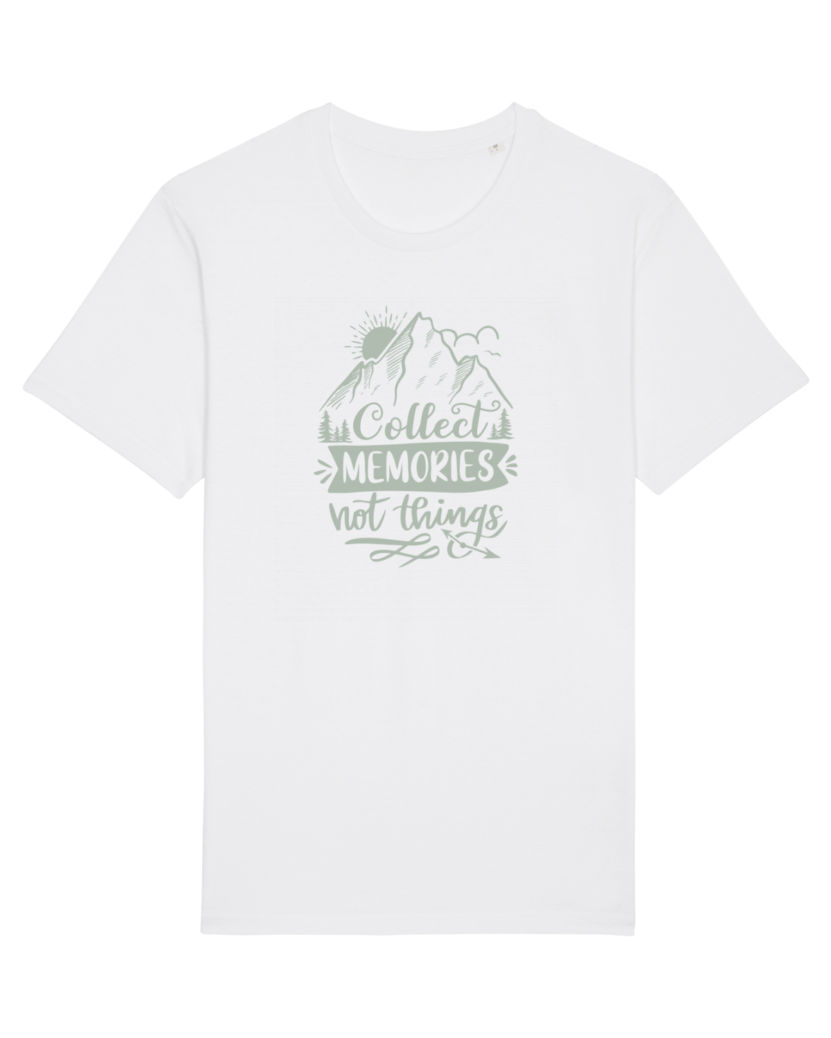 Tricou mânecă scurtă Unisex Rocker White