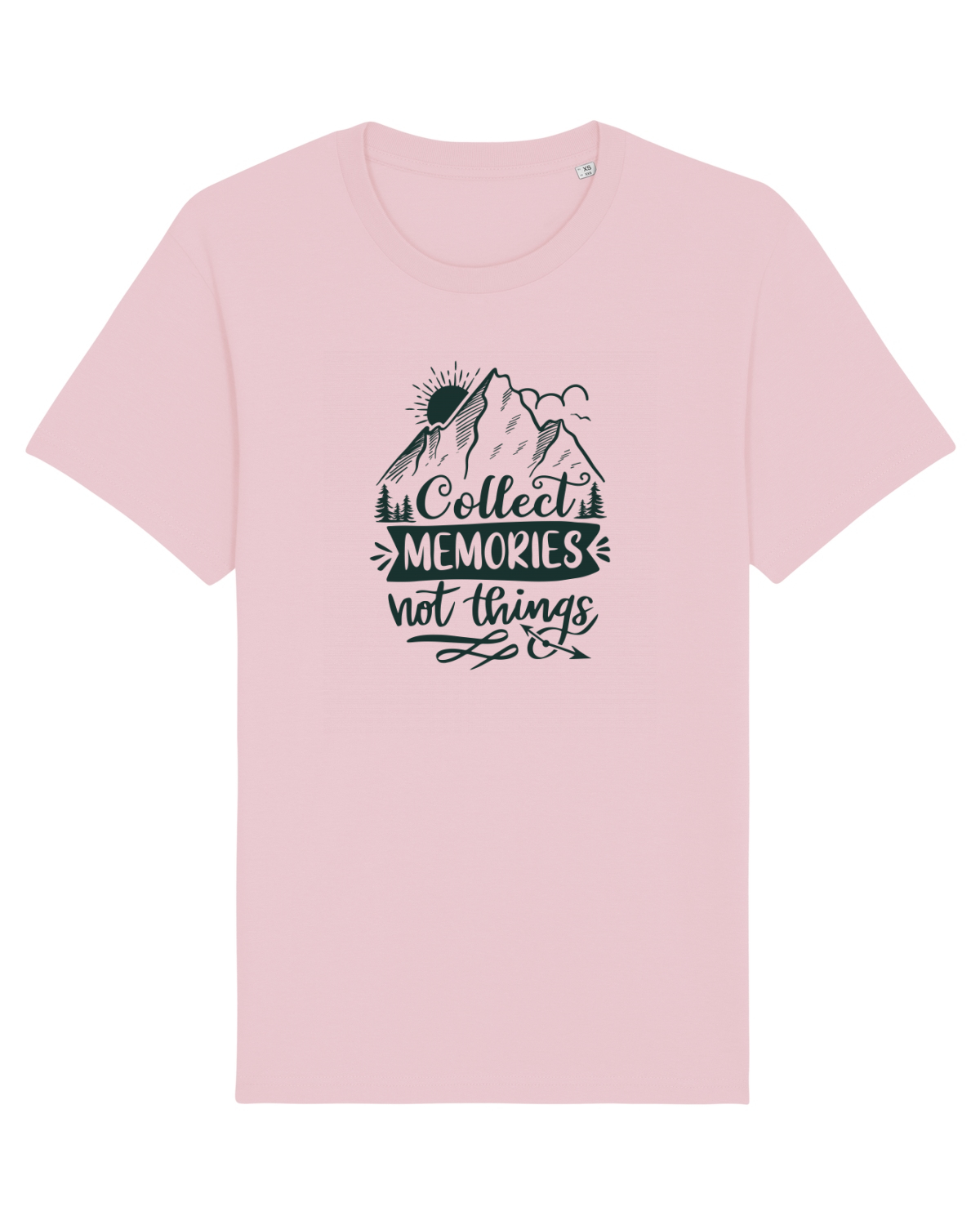 Tricou mânecă scurtă Unisex Rocker Cotton Pink