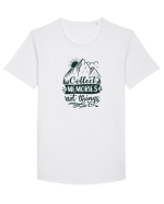 Collect Memories Not Things Tricou mânecă scurtă guler larg Bărbat Skater