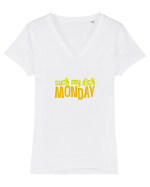 Monday mood Tricou mânecă scurtă guler V Damă Evoker