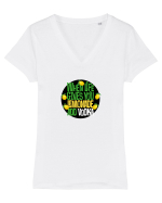 When life gives you lemonade... Tricou mânecă scurtă guler V Damă Evoker