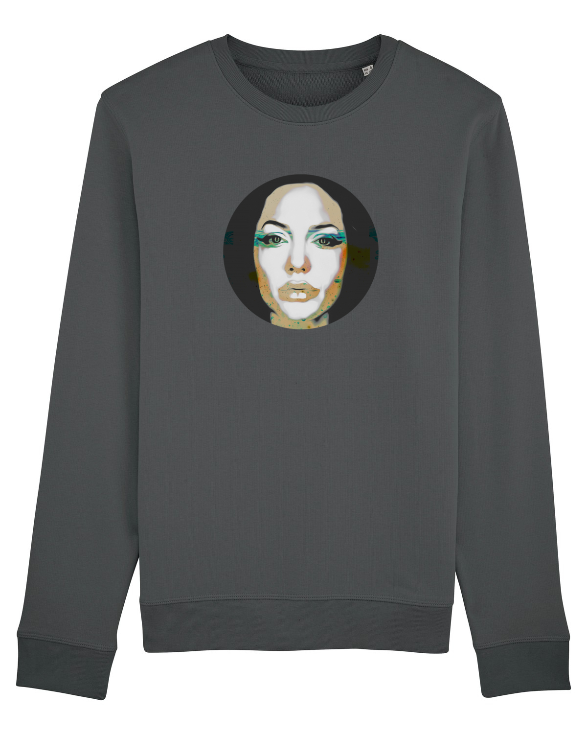 Bluză mânecă lungă Unisex Rise Anthracite