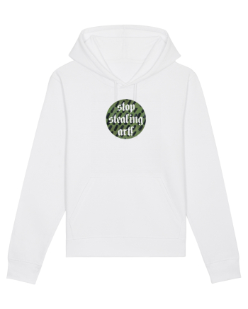 Stop stealing art! White
