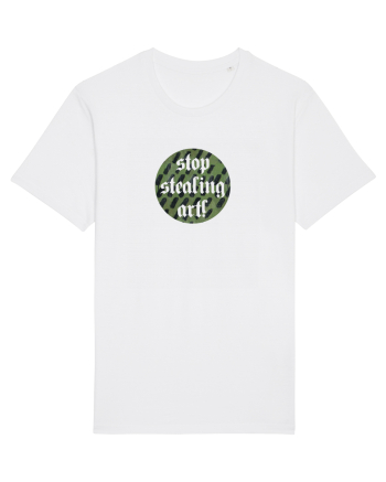 Stop stealing art! White