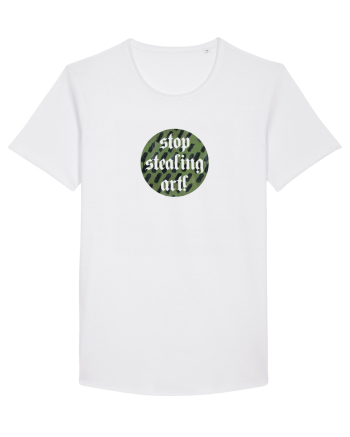 Stop stealing art! White