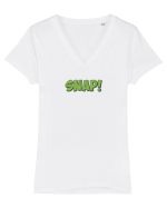 Snap! Tricou mânecă scurtă guler V Damă Evoker