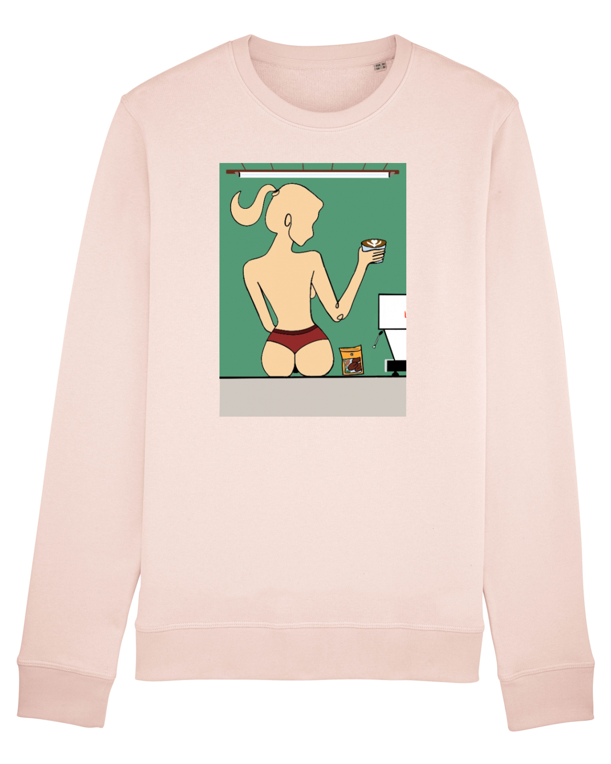 Bluză mânecă lungă Unisex Rise Candy Pink