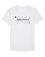 Share it! Tricou mânecă scurtă guler larg Bărbat Skater