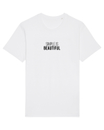 Simple is Beautiful Tricou mânecă scurtă Unisex Rocker