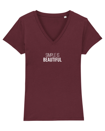 Simple is Beautiful Burgundy
