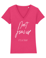 Don't grow up Tricou mânecă scurtă guler V Damă Evoker