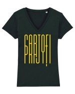 Cartofi prajiti Tricou mânecă scurtă guler V Damă Evoker