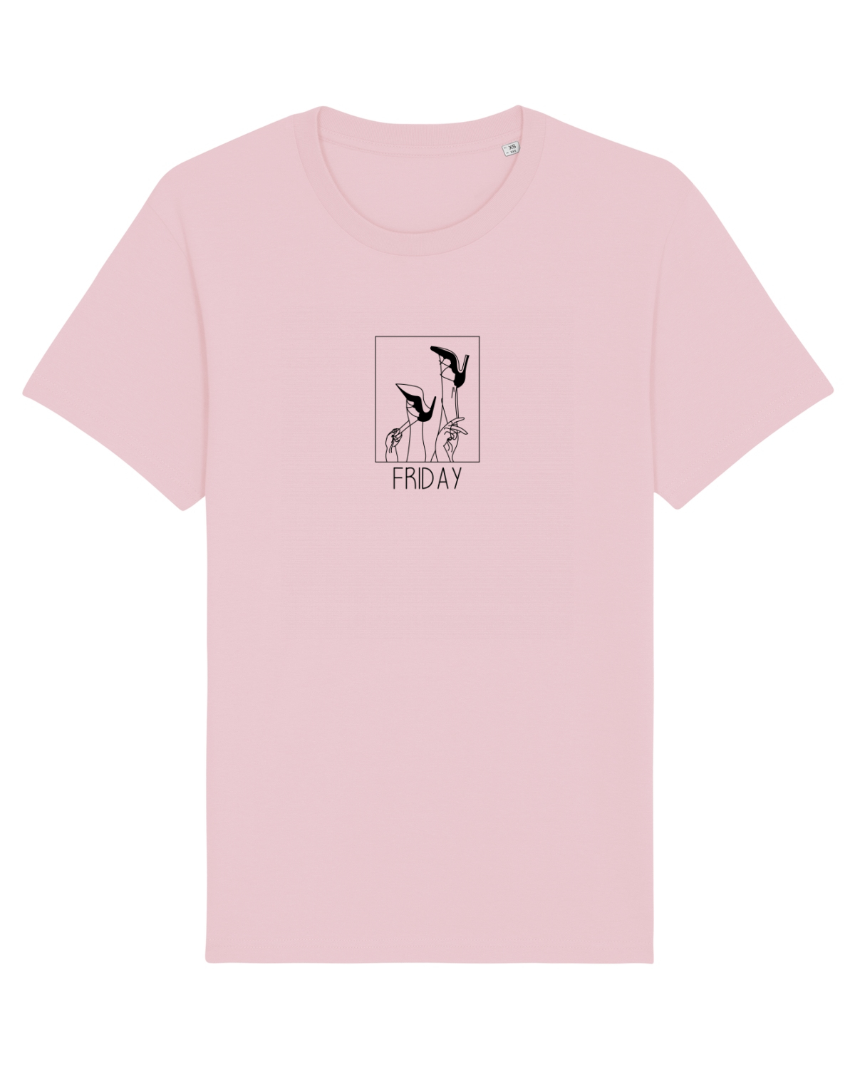 Tricou mânecă scurtă Unisex Rocker Cotton Pink