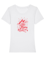 We Rise By Lifting Others Tricou mânecă scurtă guler larg fitted Damă Expresser