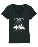 Breathe It In Tricou mânecă scurtă guler V Damă Evoker